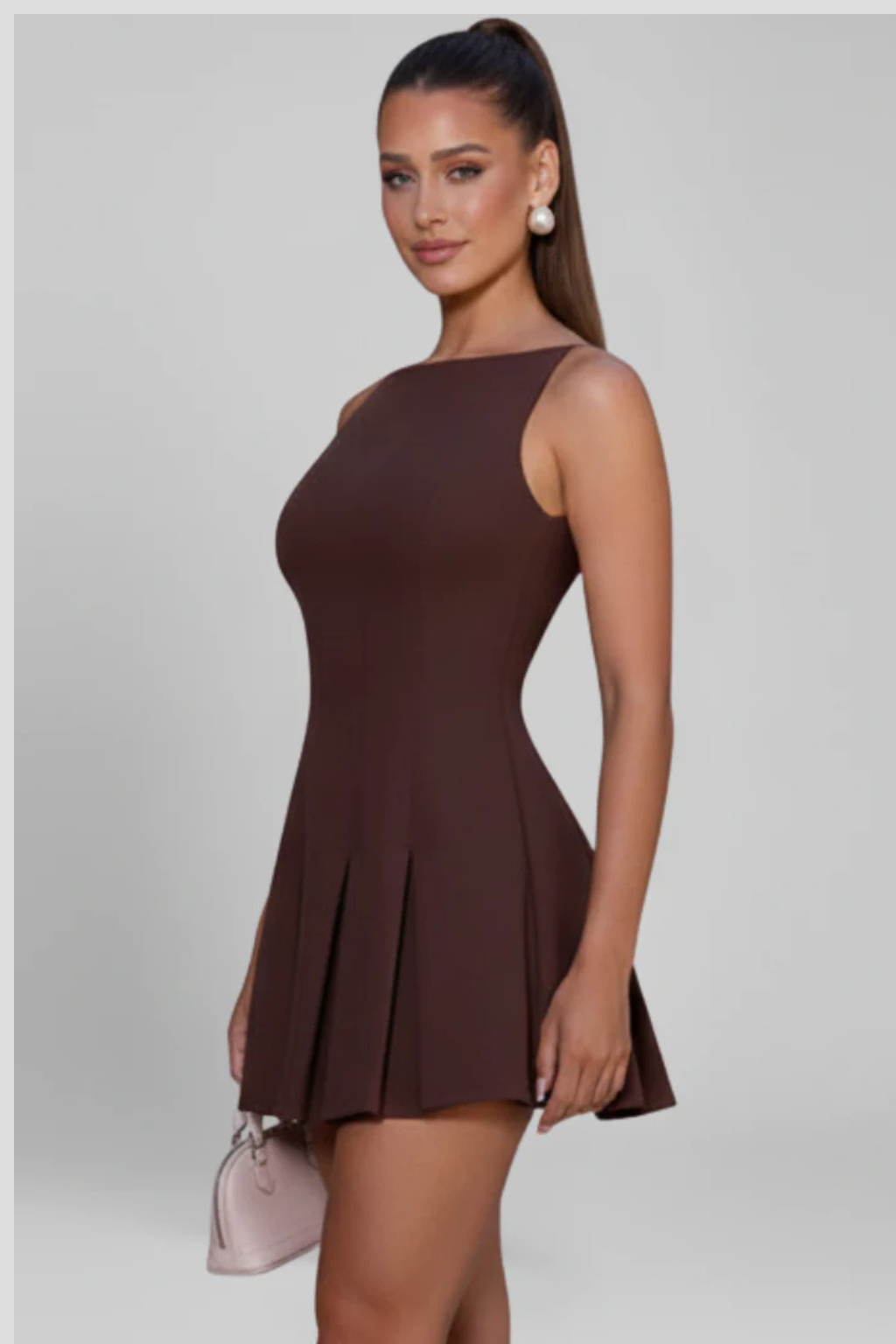 Mia | Elegancka Plisowana Sukienka Mini Na Wesele 2