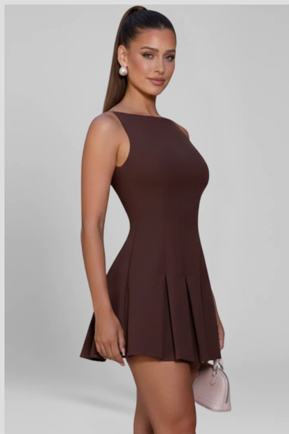 Mia | Elegancka Plisowana Sukienka Mini Na Wesele 3