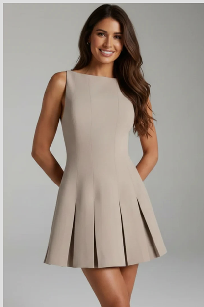 Mia | Elegancka Plisowana Sukienka Mini Na Wesele 6