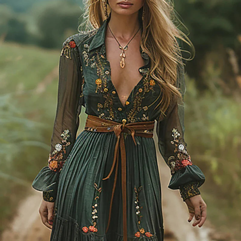 Mia | Elegancka Sukienka Maxi w Kwiaty na Wesele 1