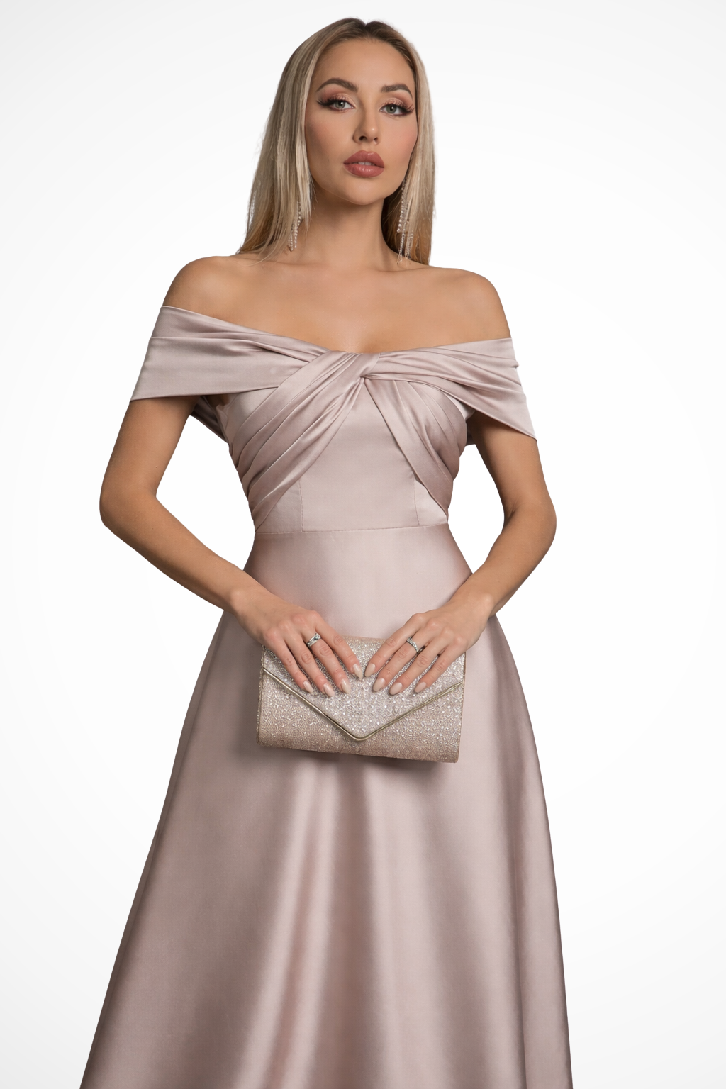 Mia | Elegancka Sukienka Maxi z Odkrytymi Ramionami na Wesele 8