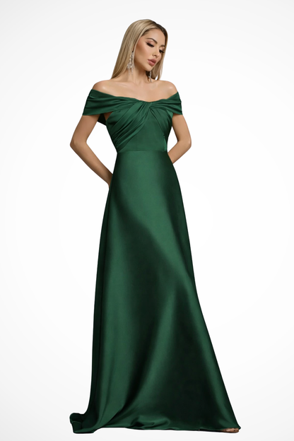 Mia | Elegancka Sukienka Maxi z Odkrytymi Ramionami na Wesele 9