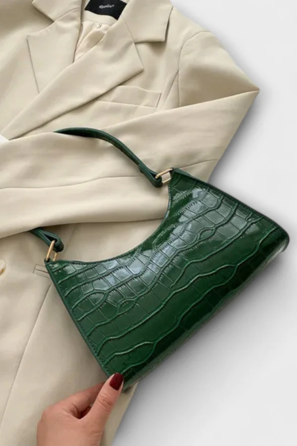 Mia | Elegancka Teksturowana Torba na Ramię 0