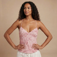 Elegancki Top na Ramiączkach z Cekinami