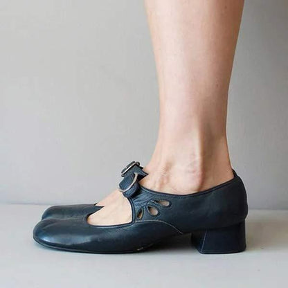 Mia | Eleganckie Skórzane Buty Damskie na Niskim Obcasie 3