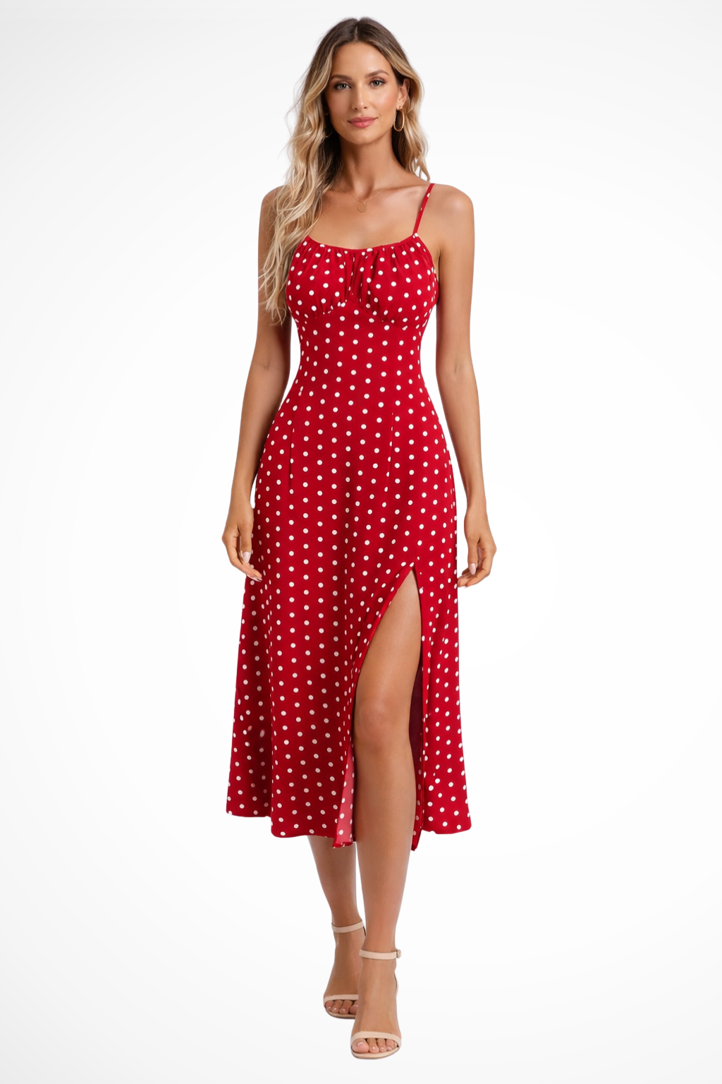 Mia | Letnia Damska Sukienka Midi Boho w Kwiaty 2