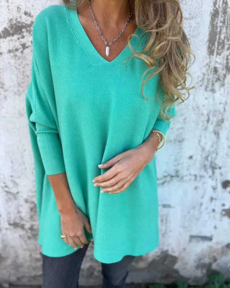 Mia | Luksusowy Oversize'owy Top Boho z Komfortową Sylwetką 0