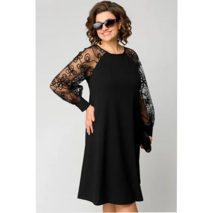 Olivia | Elegancka Czarna Sukienka Na Wesele 5
