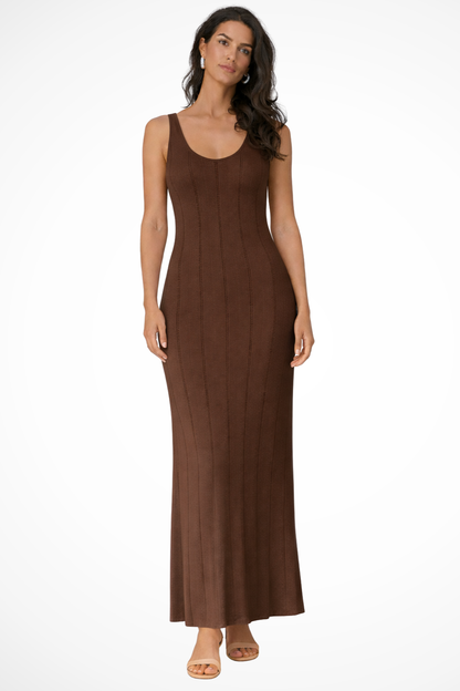 Olivia | Elegancka Damska Sukienka Maxi z Dzianiny 2