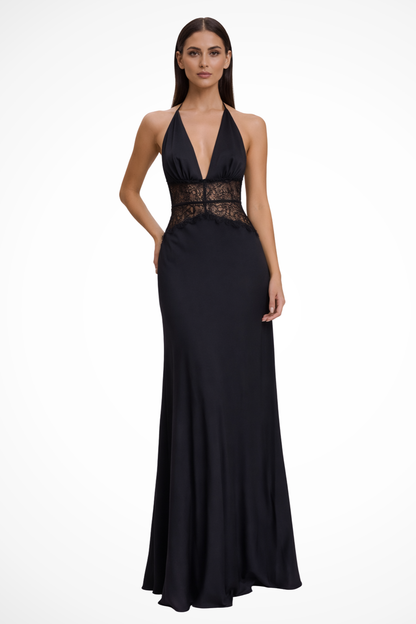 Olivia | Elegancka Damska Sukienka Maxi z Odkrytymi Plecami 0