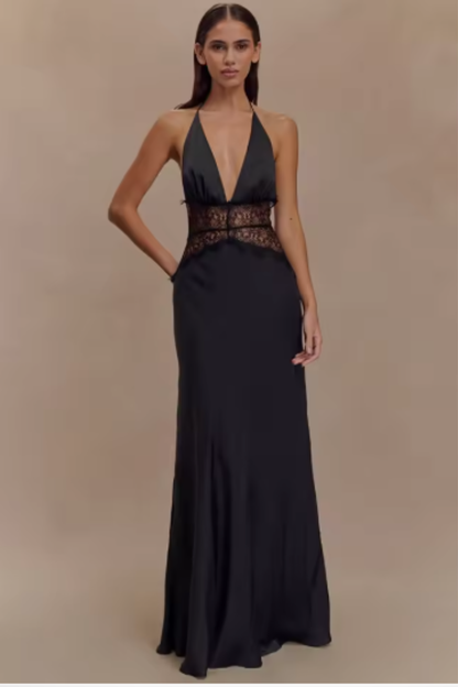 Olivia | Elegancka Damska Sukienka Maxi z Odkrytymi Plecami 1