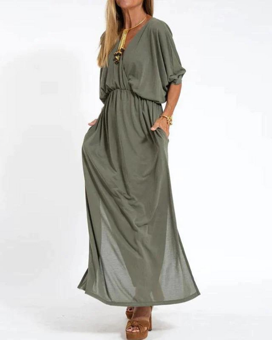 Olivia | Elegancka Długa Sukienka Letnia Damska 0