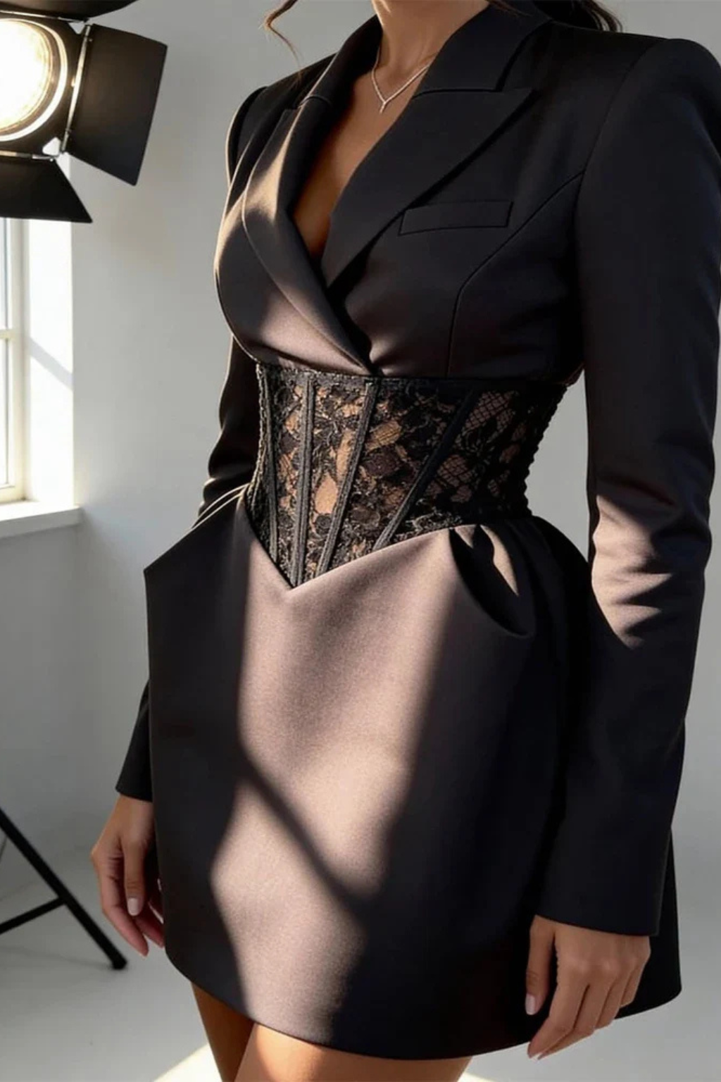 Olivia | Elegancka Koronkowa Sukienka Na Wesele Mini 3