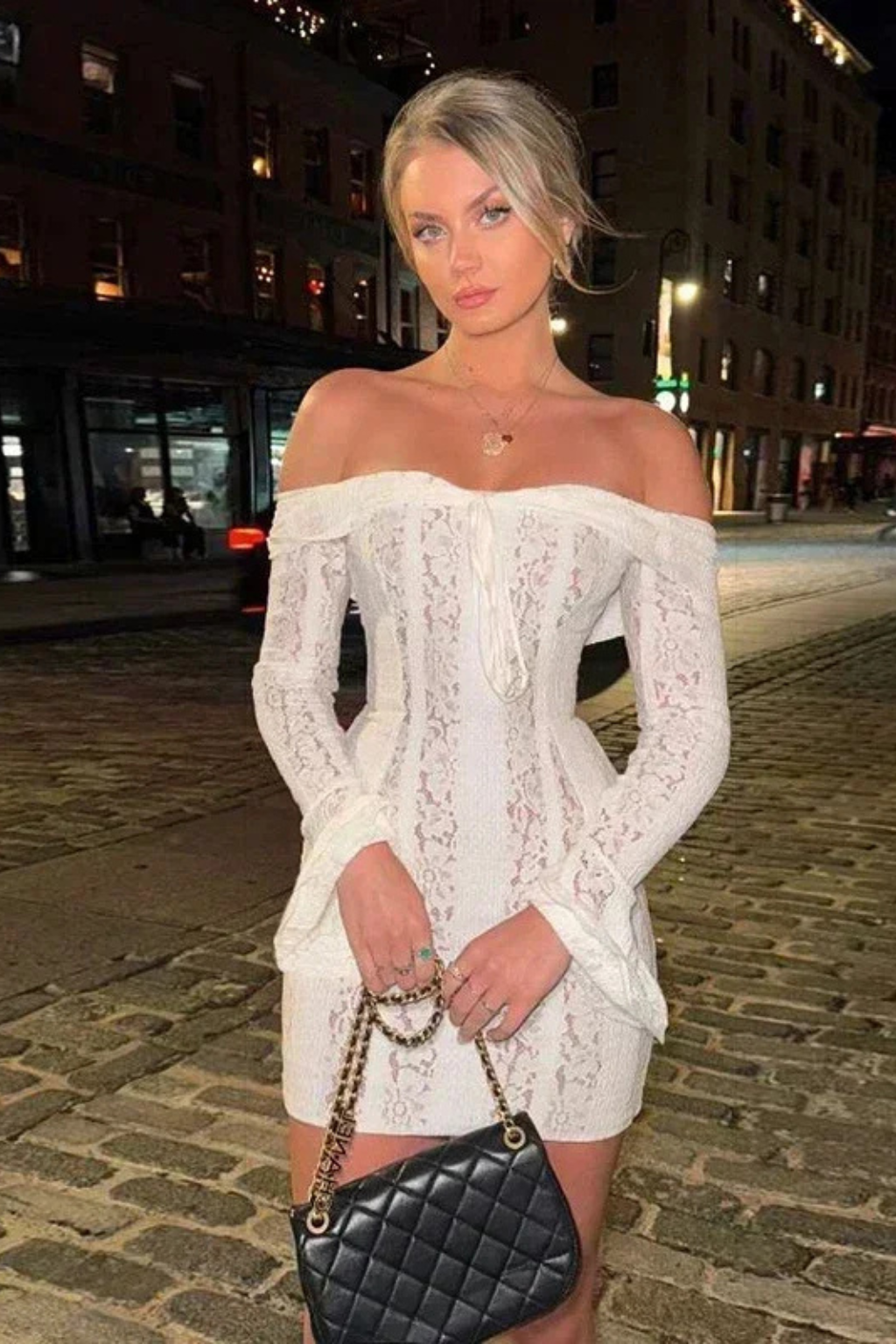 Olivia | Elegancka Koronkowa Sukienka z Długim Rękawem 1