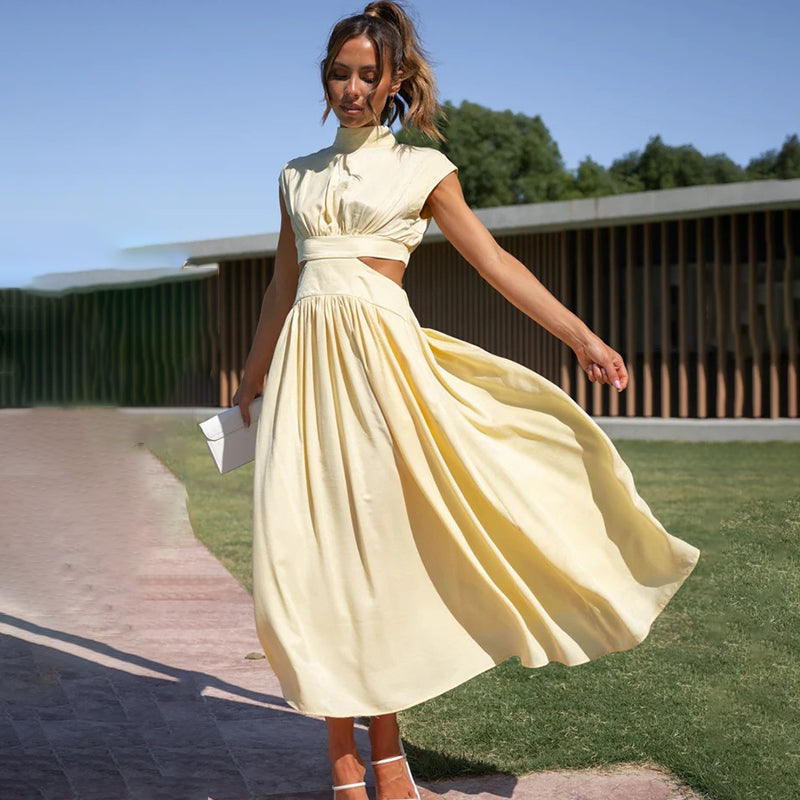 Olivia | Elegancka Letnia Sukienka Halter na Wesele 6