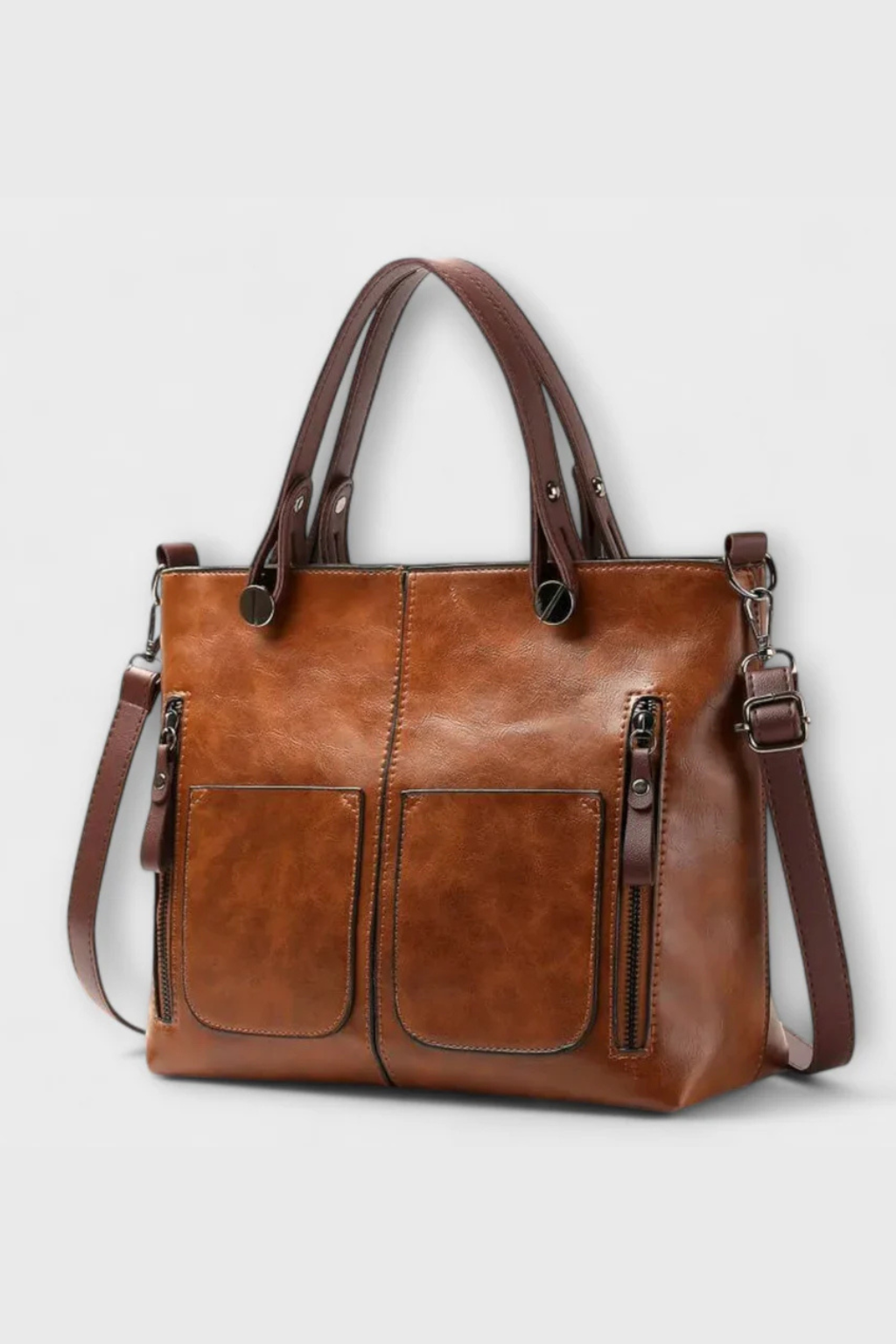 Olivia | Elegancka Strukturalna Torba Damska z Kieszeniami na Laptopa 2