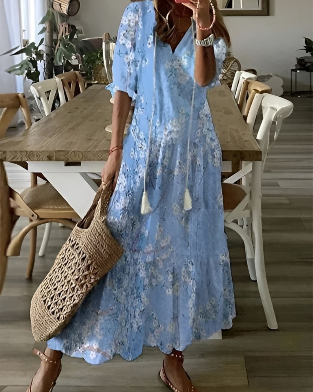 Olivia | Elegancka Sukienka Boho z Frędzlami na Wesele 3