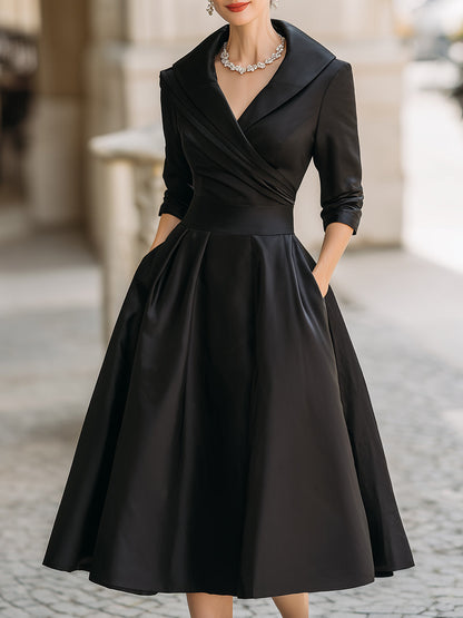 Olivia | Elegancka Sukienka Midi Na Wesele Z Luksusowym Wykończeniem 4