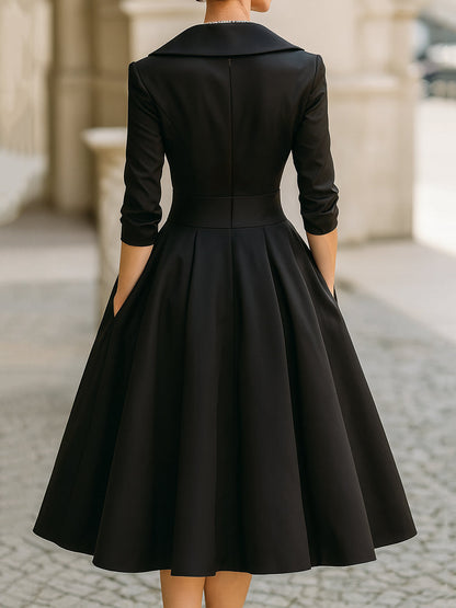 Olivia | Elegancka Sukienka Midi Na Wesele Z Luksusowym Wykończeniem 5