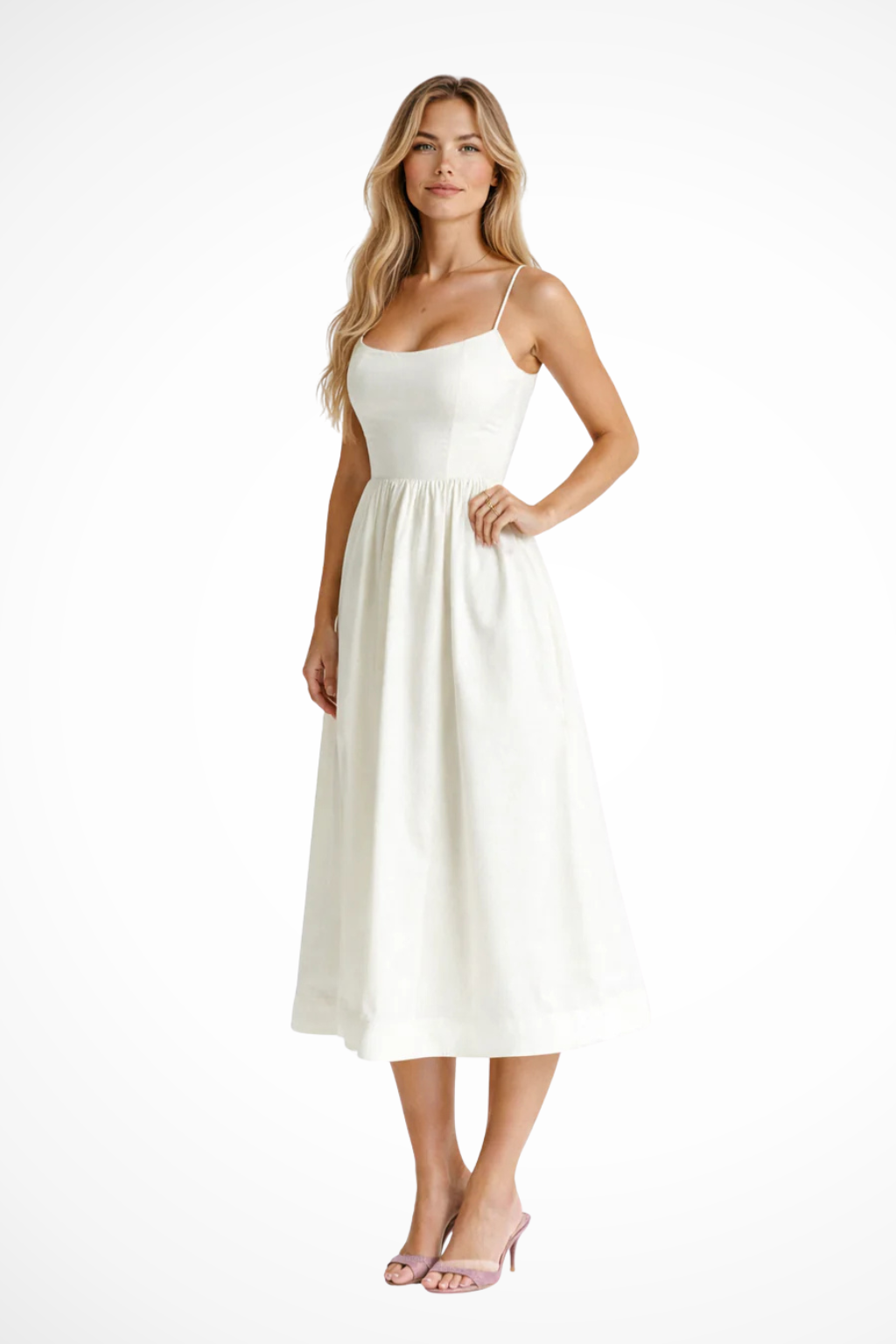 Olivia | Elegancka Sukienka Midi na Wesele w Stylu Ascot 0