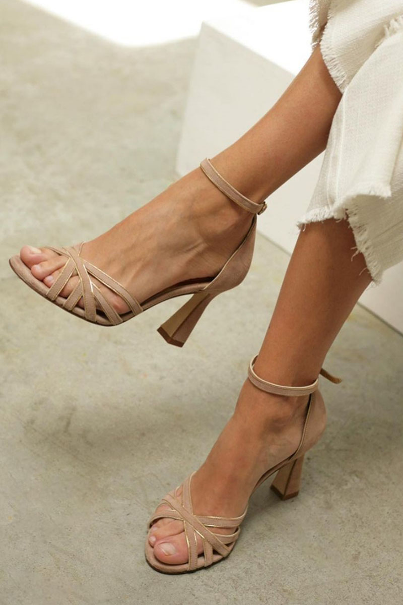 Patchworkowe Czółenka Damskie Peep-Toe z Niskim Obcasem dla Wygody i Stylu 0