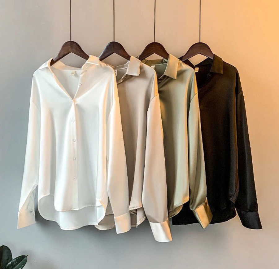 Ania | Luksusowa damska bluzka z jedwabiu