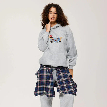 Dante | Bluza oversize unisex z haftowanym jamnikiem
