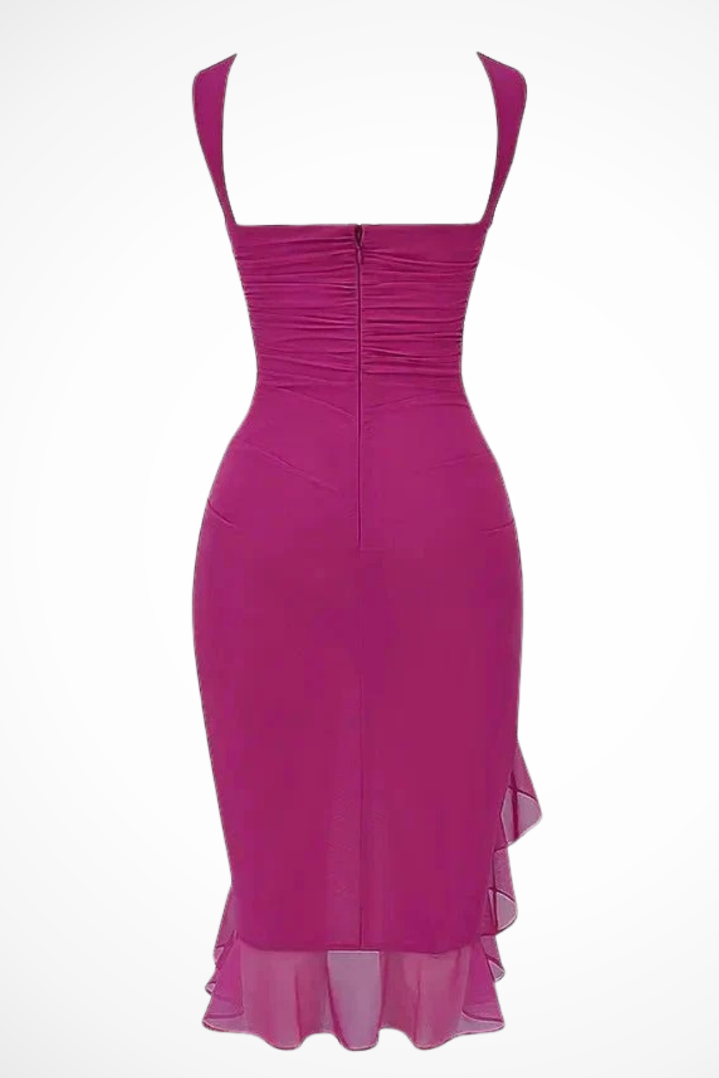 Sophia | Elegancka Letnia Sukienka Midi z Marszczeniem 6