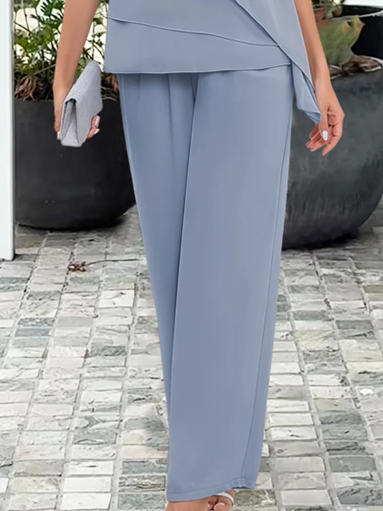 Sophia | Elegancki Granatowy Zestaw Damski 2-Częściowy 5