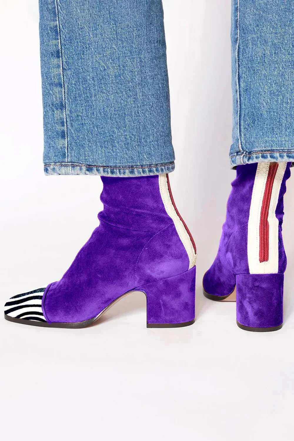 Stylowe Botki Damskie na Obcasie z Kwadratowymi Noskami | Wygodne i Eleganckie Buty na Co Dzień 2