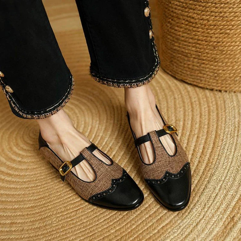 Stylowe Buty Damskie Mary Jane z Niskim Obcasem | Vintage Design dla Komfortu i Elegancji 0