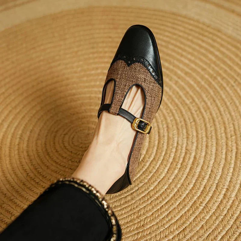 Stylowe Buty Damskie Mary Jane z Niskim Obcasem | Vintage Design dla Komfortu i Elegancji 1