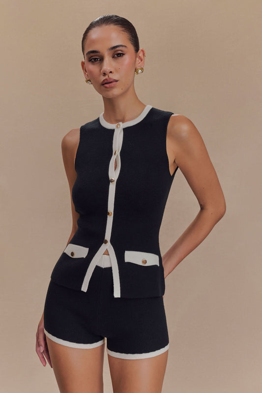 Stylowy Zestaw Damski | Dresowy Zestaw Damski z Prążkowanymi Szortami | Wygodny Look na Wakacje