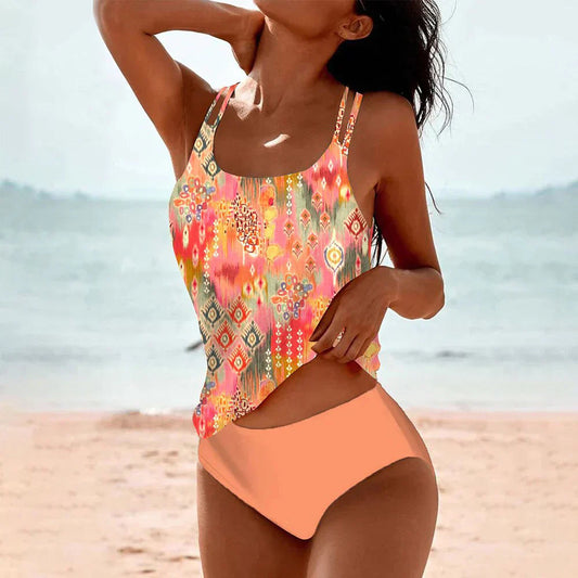 Stylowy Zestaw Tankini dla Kobiet z Wysokim Stanem | Wygodny i Szybkoschnący Strój na Plażę
