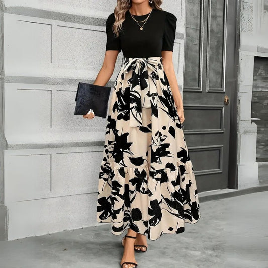 Sukienka Damska Botaniczna Maxi | Elegancka Letnia Sukienka Na Wesele