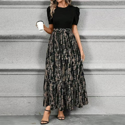 Sukienka Damska Botaniczna Maxi | Elegancka Letnia Sukienka Na Wesele