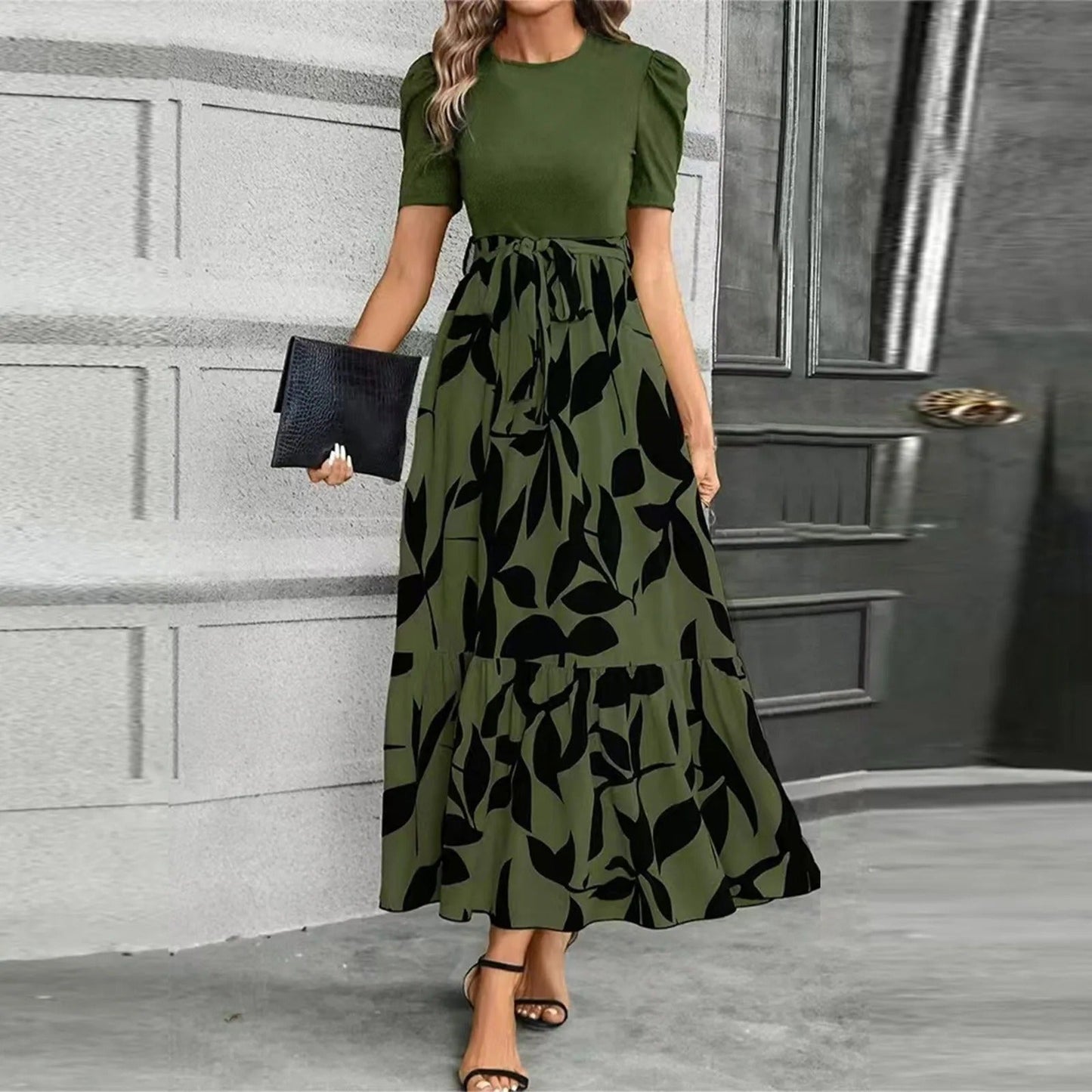 Sukienka Damska Botaniczna Maxi | Elegancka Letnia Sukienka Na Wesele