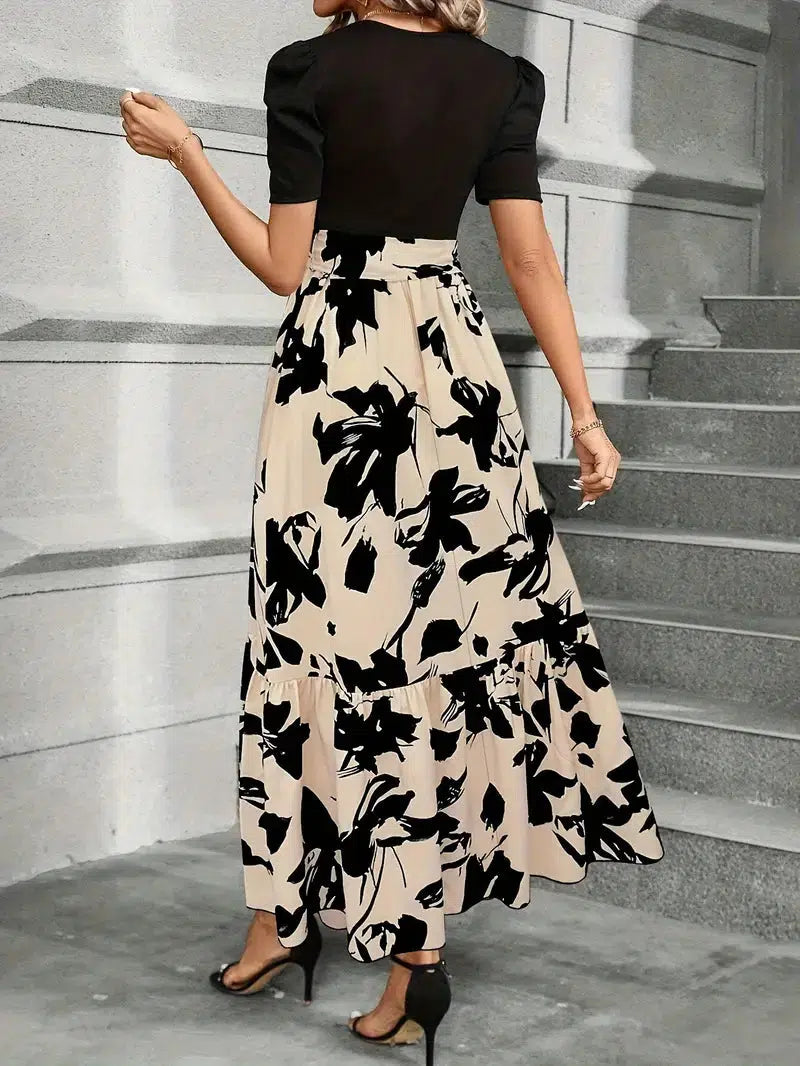 Sukienka Damska Botaniczna Maxi | Elegancka Letnia Sukienka Na Wesele