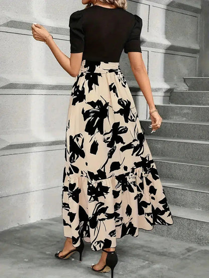 Sukienka Damska Botaniczna Maxi | Elegancka Letnia Sukienka Na Wesele