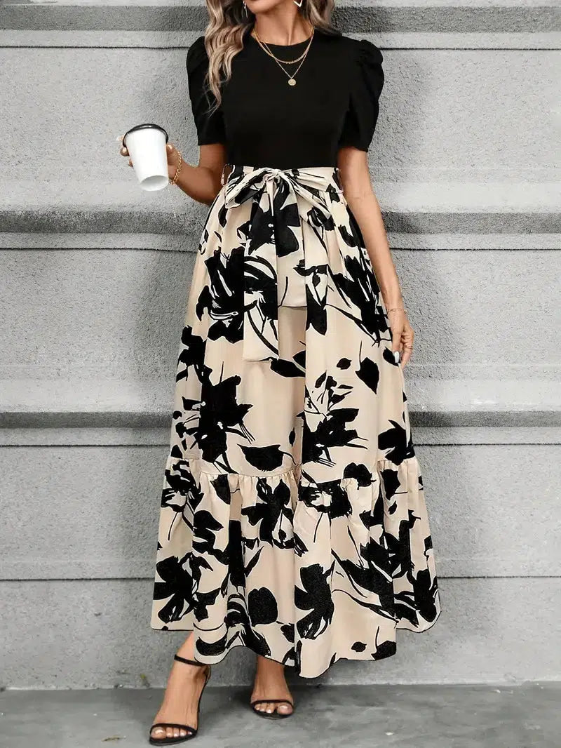 Sukienka Damska Botaniczna Maxi | Elegancka Letnia Sukienka Na Wesele
