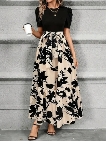 Sukienka Damska Botaniczna Maxi | Elegancka Letnia Sukienka Na Wesele
