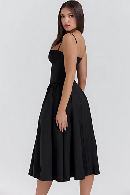 Sukienka Damska Cienka Gorsetowa Sukienka Letnia | Elegancka Zwiewna Spódnica na Wesele