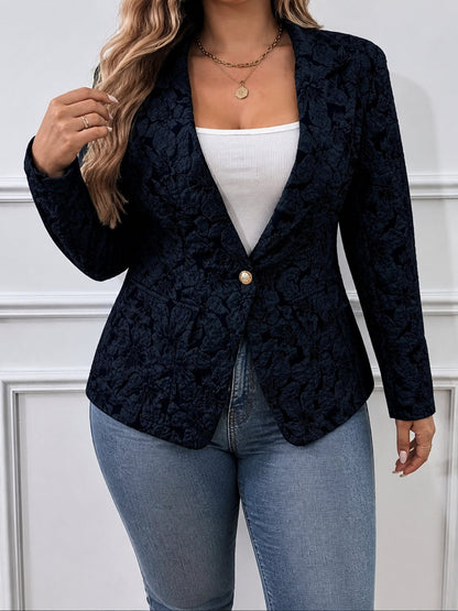 Marynarka Damska Taliowana Wzór Paisley Elegancka