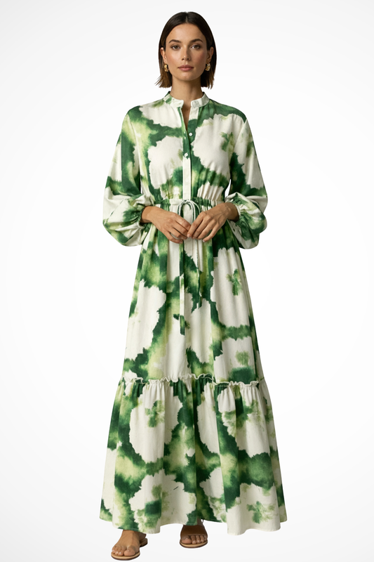 Zara | Elegancka Maxi Sukienka Damska z Długim Rękawem na Wesele 0