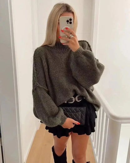 Élodie | Oversize sweter damski na jesień i chłodne dni